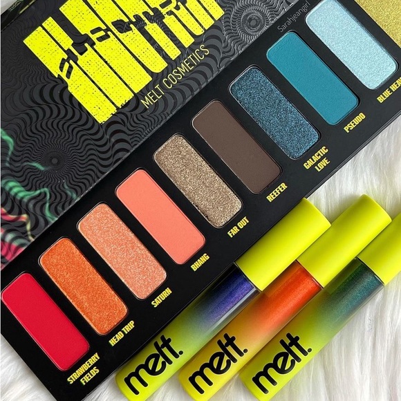 Melt Cosmetics Electrip Collection Eyeshadow Palette Lipsticks Bag BNIB - Picture 3 of 16